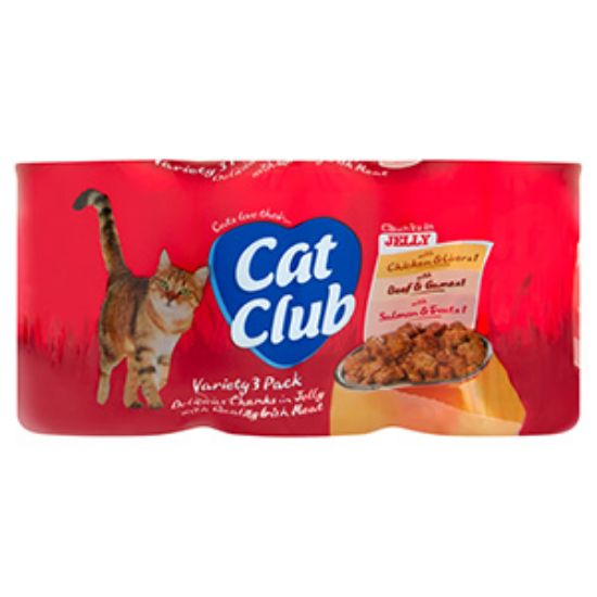 Picture of Cat Club VarChunks Jelly 3pk 400g  x8